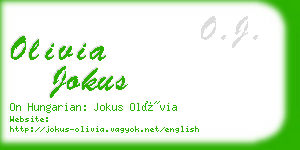 olivia jokus business card